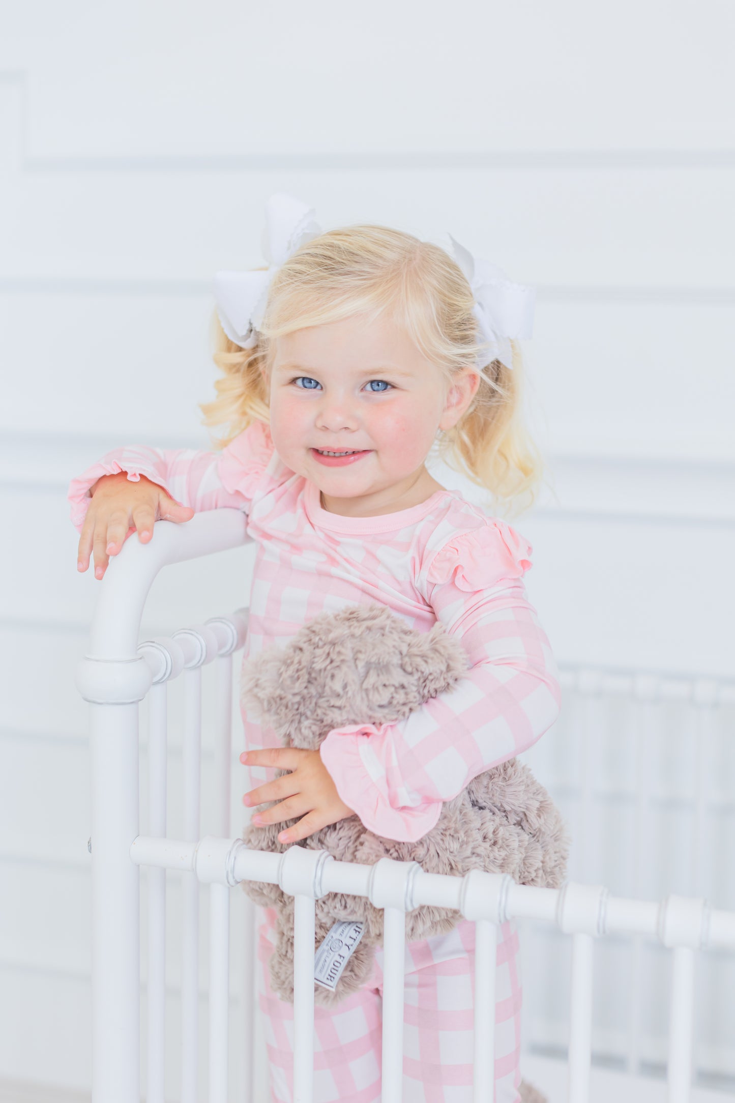 Blush Gingham Two-Piece Set