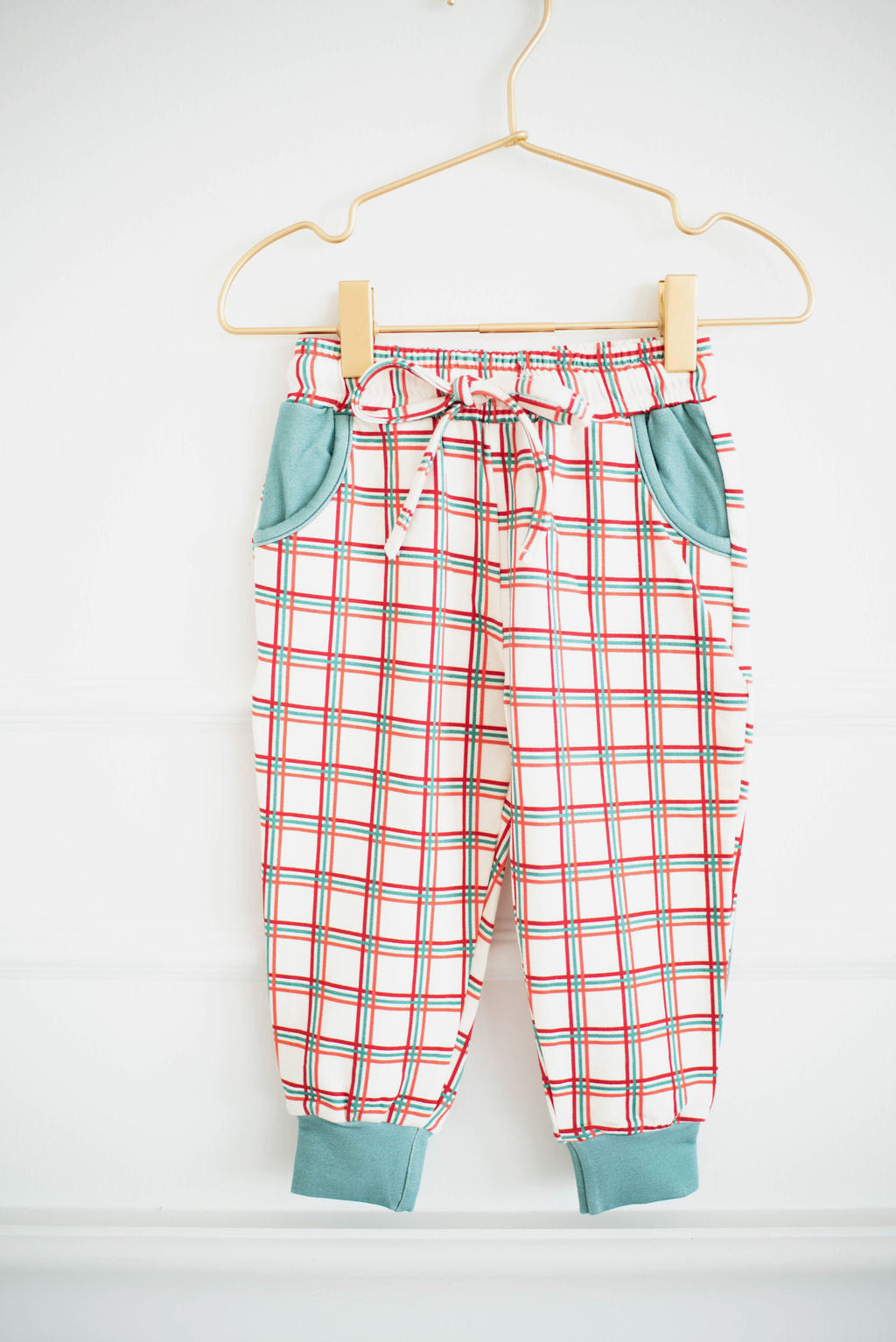 Christmas Plaid Jogger Set