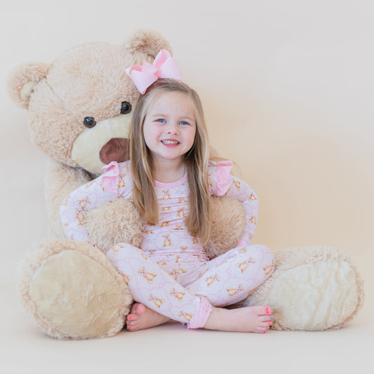 Pink Teddy Bear Two-Piece