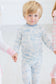 Dusty Blue Barnyard Toile Two-Piece Set