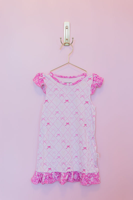 Mommy & Me Bow Girls Gown