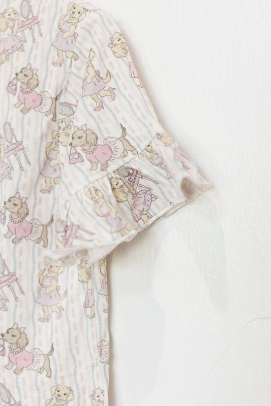 Playful Pups Ruffle Short Set