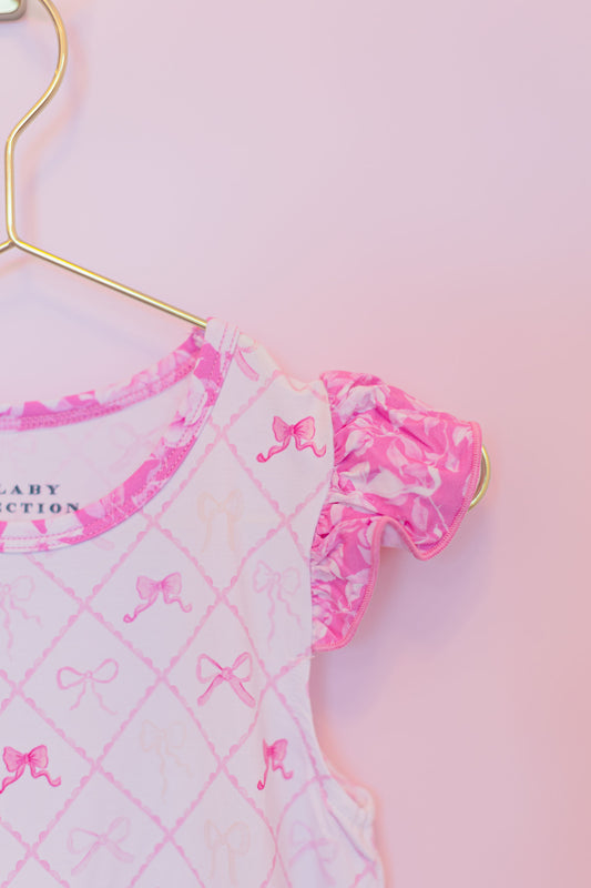 Mommy & Me Bow Girls Gown