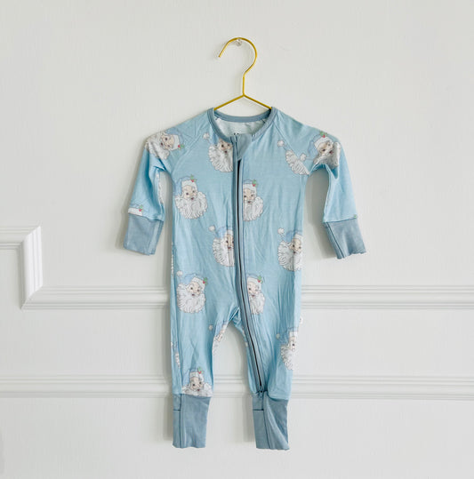 Blue Vintage Santa Zippy