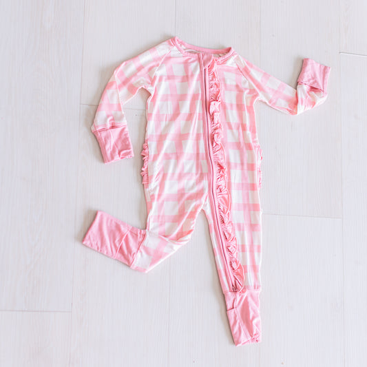 Blush Gingham Zippy