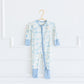 Dusty Blue Barnyard Toile Zippy